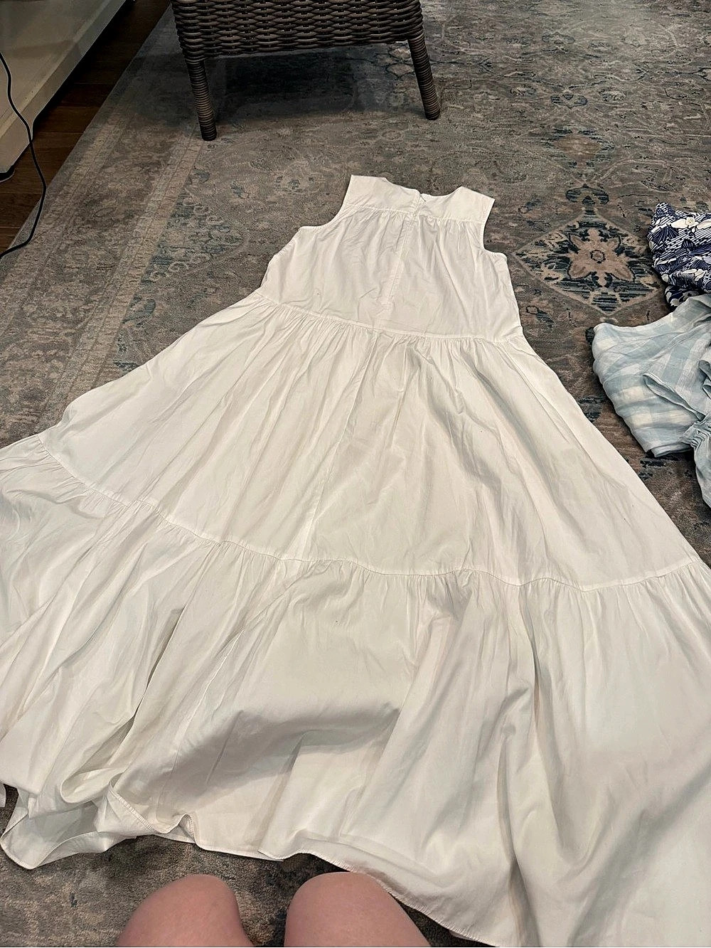 Nordstrom Tiered Maxi Dress in White Size XS NWT